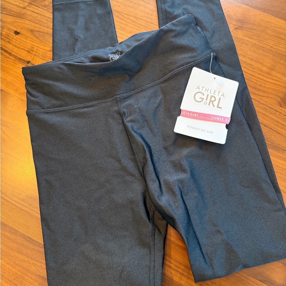 Athleta Kids Chit Chat Leggings in Black sheen